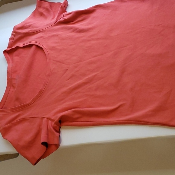Chico's top women’s size 0 equals size small sz 4 coral scoop neck top shirt - Picture 4 of 16